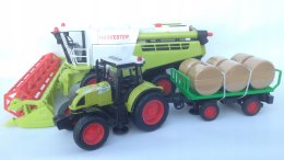 Kombajn Traktor ciagnik Duży Zestaw Rolnik FARMA
