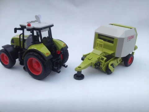 TRAKTOR Z PRZYCZEPĄ DUŻY ZESTAW 2 TRAKTORY