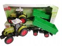 TRAKTOR Z PRZYCZEPĄ DUŻY ZESTAW ŚWIATŁO DZWIĘK