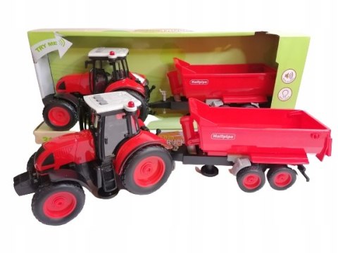 TRAKTOR Z PRZYCZEPĄ ŚWIATŁO DZWIĘK Farmer