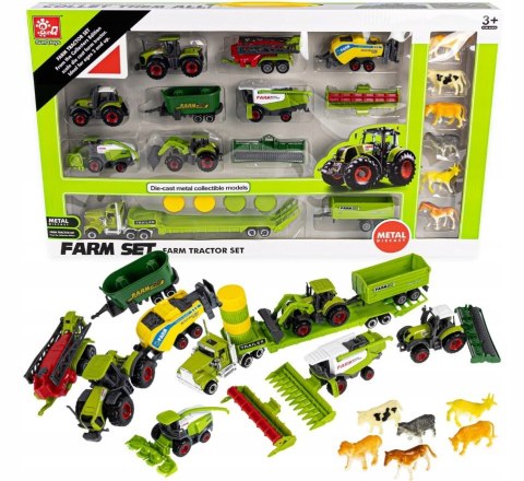 Traktor Ciągnik maszyny rolnicze 6w1 zestaw farmer