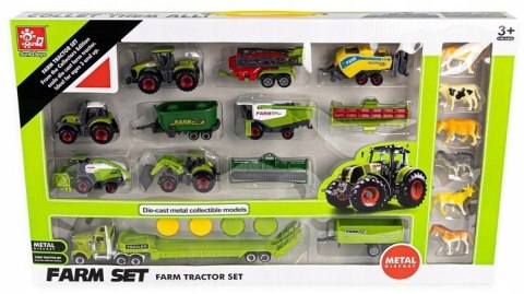 Traktor Ciągnik maszyny rolnicze 6w1 zestaw farmer