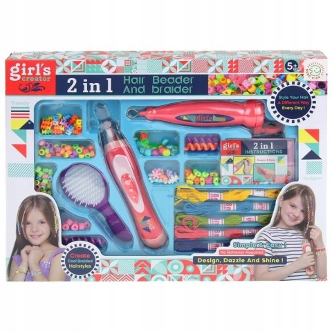 Zestaw do zaplatania warkoczy ,koraliki