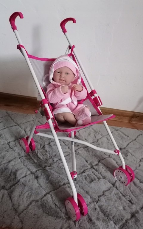 DUŻA LALKA BOBAS BABY+WÓZEK DLA LALEK