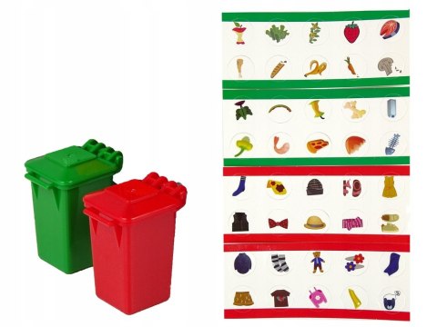 Duże Auto śmieciarka segregacja śmieci