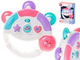 INTERAKTYWNY MUZYCZNA ZABAWKA BIAŁA TAMBURYN