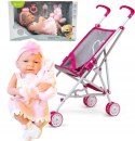 Lalka Bobas baby butelka smoczek +wózek spacerówka Lalka Bobas baby butelka smoczek +wózek spacerówka