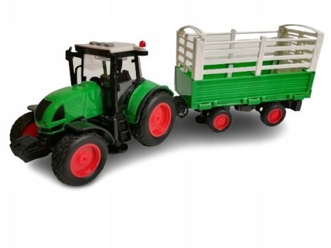 TRAKTOR Z PRZYCZEPĄ CIĄGNIK ROLNICZY ŚWIATO DZWIĘK