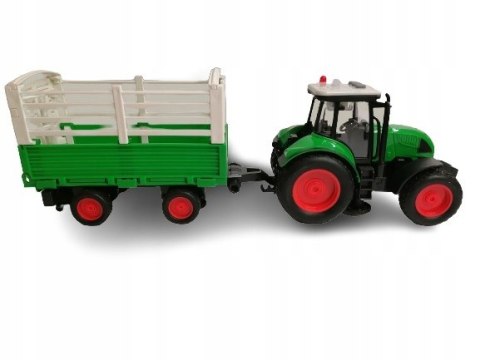 TRAKTOR Z PRZYCZEPĄ CIĄGNIK ROLNICZY ŚWIATO DZWIĘK