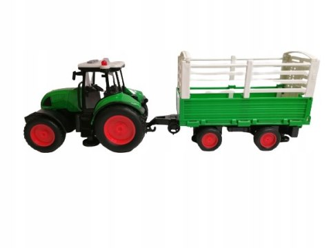 TRAKTOR Z PRZYCZEPĄ CIĄGNIK ROLNICZY ŚWIATO DZWIĘK