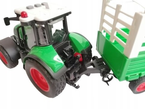 TRAKTOR Z PRZYCZEPĄ CIĄGNIK ROLNICZY ŚWIATO DZWIĘK