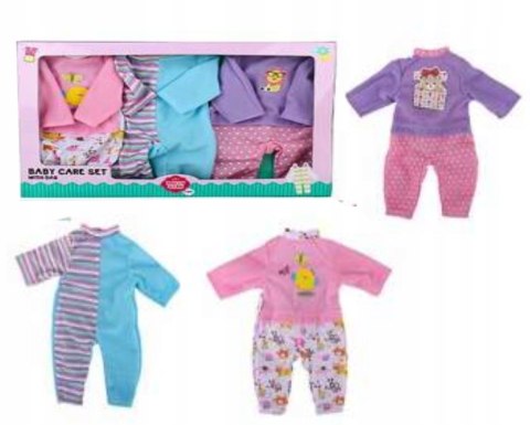 UBRANKA DLA LALEK 40CM UBRANKO 3szt