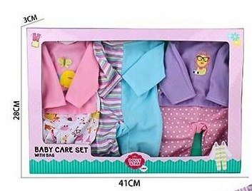 UBRANKA DLA LALEK 40CM UBRANKO 3szt