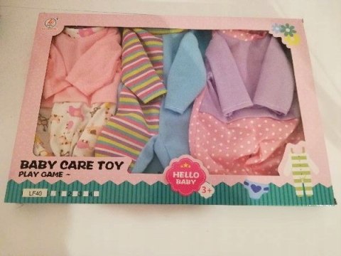 UBRANKA DLA LALEK 40CM UBRANKO 3szt