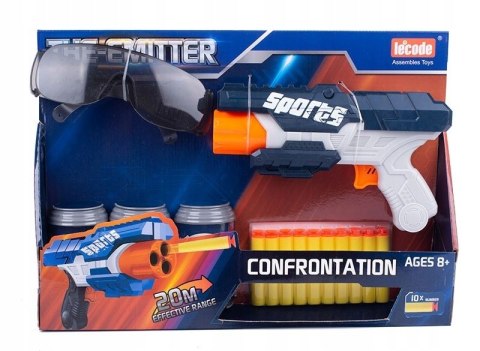 PISTOLET BROŃ NA STRZAŁKI PIANKOWE NABOJE + CELE