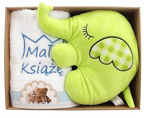 RĘCZNIK Z HAFTEM PREZENT URODZINY CHRZEST SŁONIK