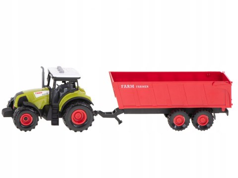 TRAKTOR Z PRZYCZEPĄ DUŻY ZESTAW ŚWIATŁO DZWIĘK