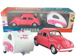 AUTKO VOLKSWAGEN BEETLE z przyczepką Welly1:34