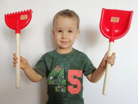 DUŻA TACZKA + GRABKI ŁOPATKA KONEWKA