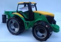 DUŻY TRAKTOR CIĄGNIK Z PRZYCZEPĄ JEŹDZIK 90cm