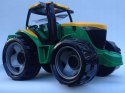 DUŻY TRAKTOR CIĄGNIK Z PRZYCZEPĄ JEŹDZIK 90cm