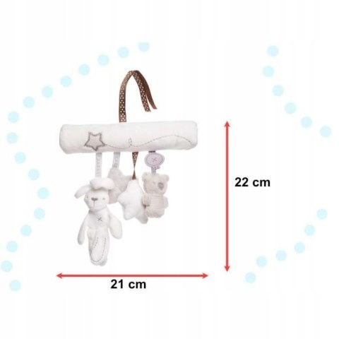 PLUSZOWA GRZECHOTKA SPIRALA ZAWIESZKA DO WÓZKA p