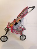 WÓZEK DLA LALEK SPACERÓWKA LEKKI +LALKA BOBAS