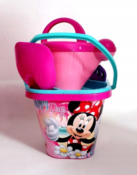 Wiaderko komplet do piasku Myszka Minnie Mouse