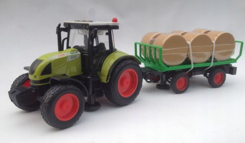 2x TRAKTOR Z PRZYCZEPĄ DUŻY ZESTAW ŚWIATŁO DZWIĘK
