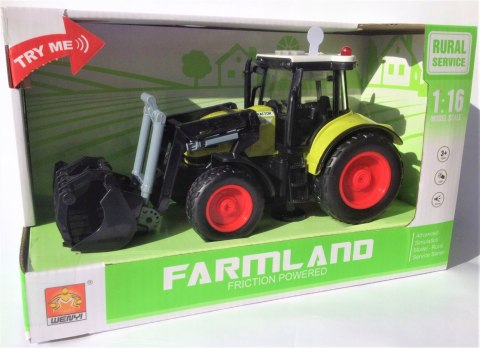 2x TRAKTOR Z PRZYCZEPĄ DUŻY ZESTAW ŚWIATŁO DZWIĘK