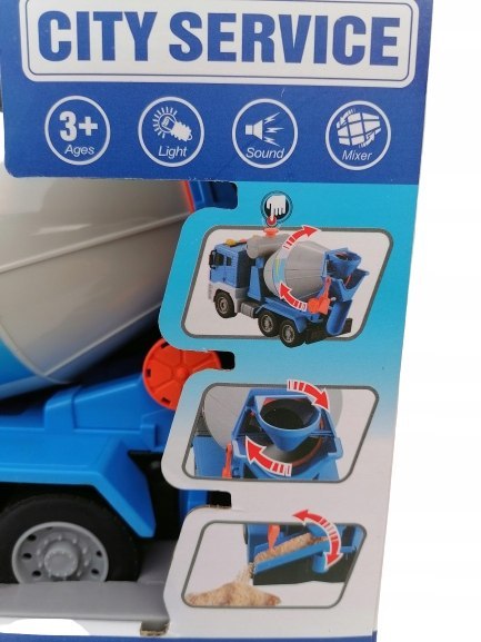 Autko betoniarka GRUSZKA Ruchomy beczka, Dźwięk