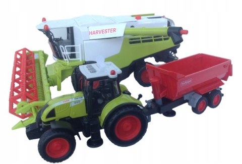 Kombajn Traktor ciagnik Duży Zestaw Rolnik FARMA