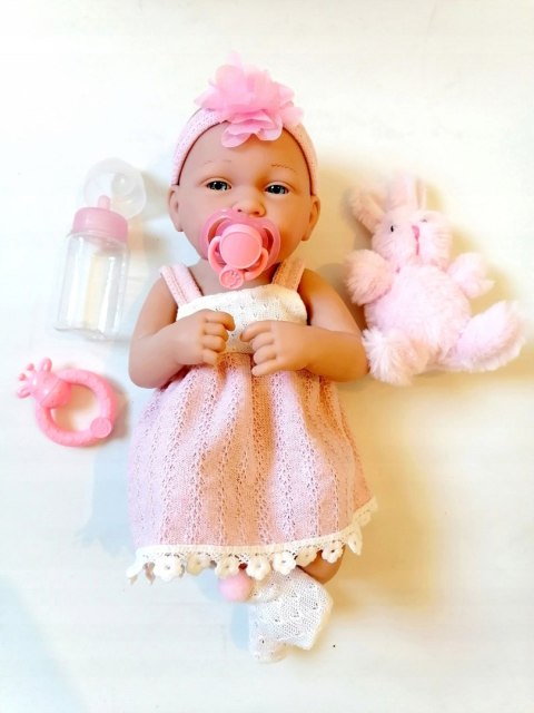 LALKA BOBAS BABY GUMOWA W UBRANKU NIEMOWLAK