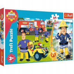 MAXI PUZZLE DZIELNY STRAŻAK SAM 24 EL.TREFL DUŻE