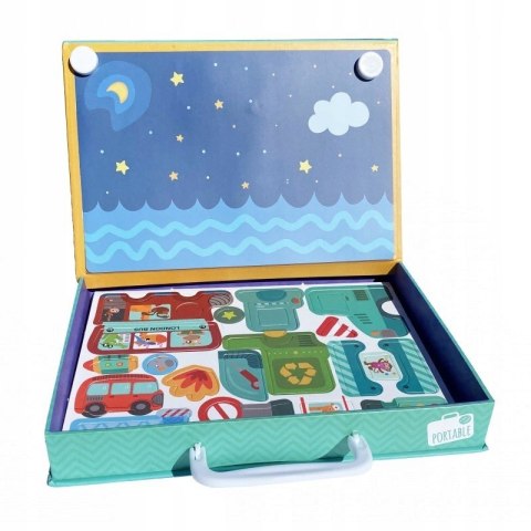 MAGNETIBOOK MAGNETYCZNA UKŁADANKA POJAZDY