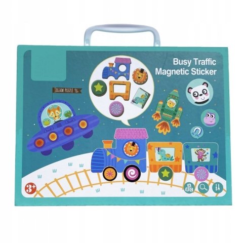 MAGNETIBOOK MAGNETYCZNA UKŁADANKA POJAZDY