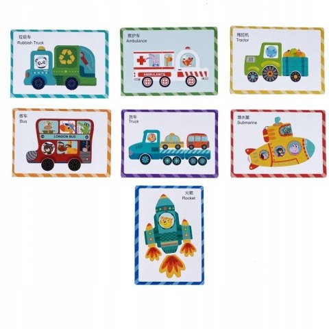 MAGNETIBOOK MAGNETYCZNA UKŁADANKA POJAZDY