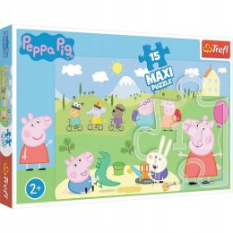 PUZZLE SZCZĘŚLIWY DZIEŃ PEPPY MAXI DUŻE TREFL
