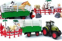 Traktor Z Przyczepą DUŻY Zestaw Farma MAX