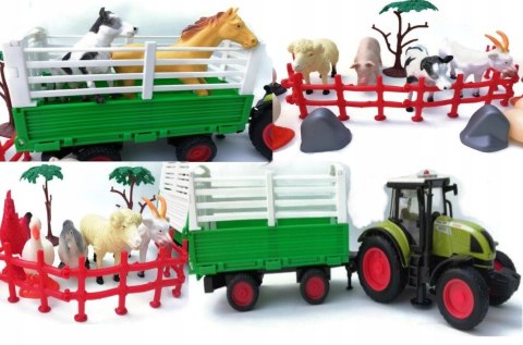 Traktor Z Przyczepą DUŻY Zestaw Farma MAX