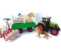 Traktor Z Przyczepą DUŻY Zestaw Farma MAX