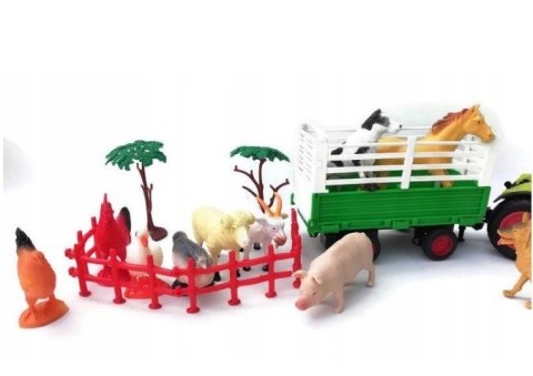 Traktor Z Przyczepą DUŻY Zestaw Farma MAX