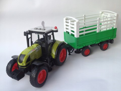 Traktor z przyczepą GUMOWE koła