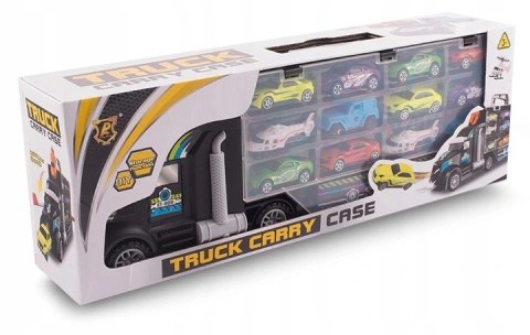 CIĘŻARÓWKA TIR LAWETA Z RESORAKAMI GARAŻ NA AUTA