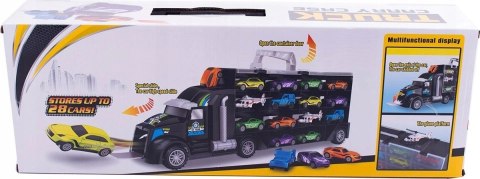 CIĘŻARÓWKA TIR LAWETA Z RESORAKAMI GARAŻ NA AUTA