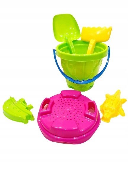 WÓZEK TACZKA Z RĄCZKĄ DO PIASKOWNICY+WIADERKO