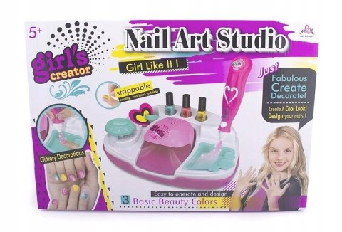 ZESTAW PIĘKNOŚCI DO PAZNOKCI SUSZARKA LAKIERY