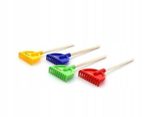 DUŻE GRABIE DZIECIĘCE, GRABKI Z DREWNIANYM SZTYLEM