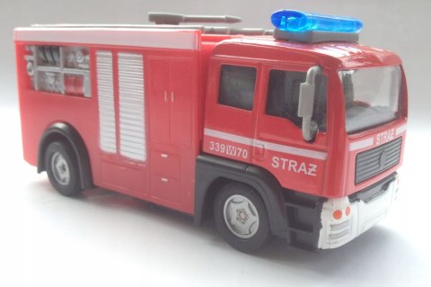 AUTO WÓZ STRAŻ 12CM Z POLSKIM GŁOSEM NAPĘD