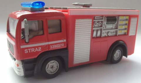 AUTO WÓZ STRAŻ 12CM Z POLSKIM GŁOSEM NAPĘD